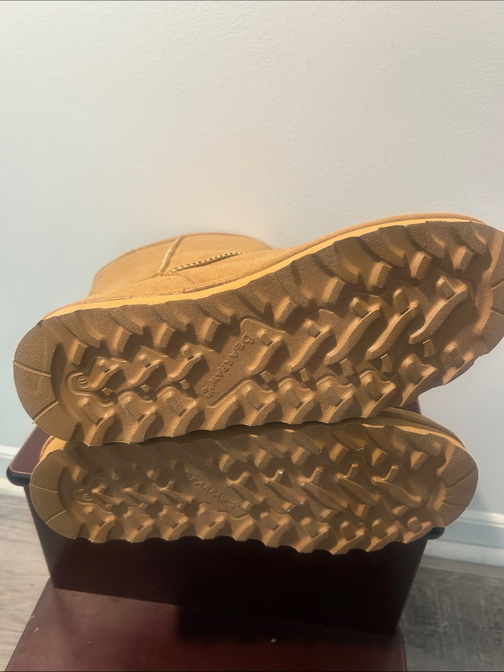 BearPaw Wheat Mid-Calf Vegan Shearling-Lined Boots - Picture 4 of 7